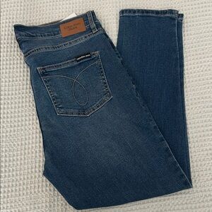 Calvin Klein Dark Blue Denim High Rise Skinny 14/P